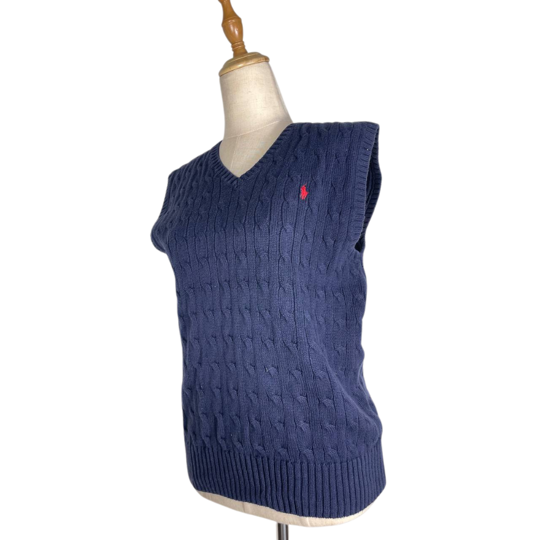 Vintage Ralph Lauren Cable Knit Sleeveless Sweater