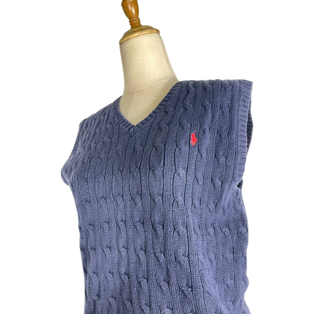Vintage Ralph Lauren Cable Knit Sleeveless Sweater
