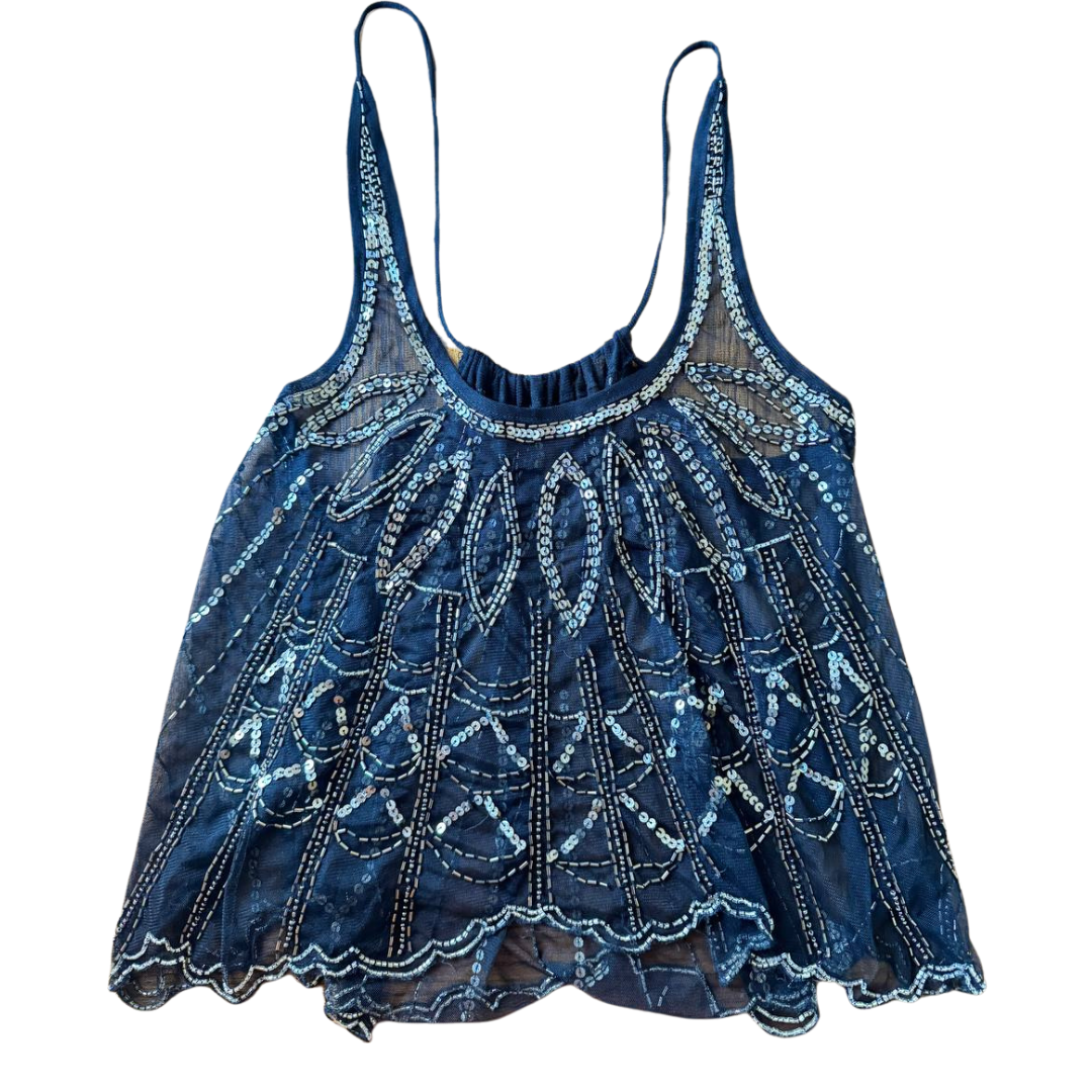 Y2K Beaded Top