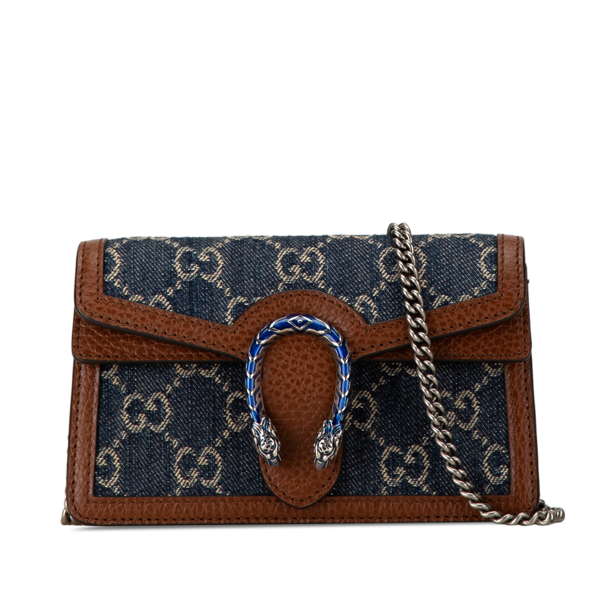 Super Mini GG Denim Dionysus Crossbody Bag