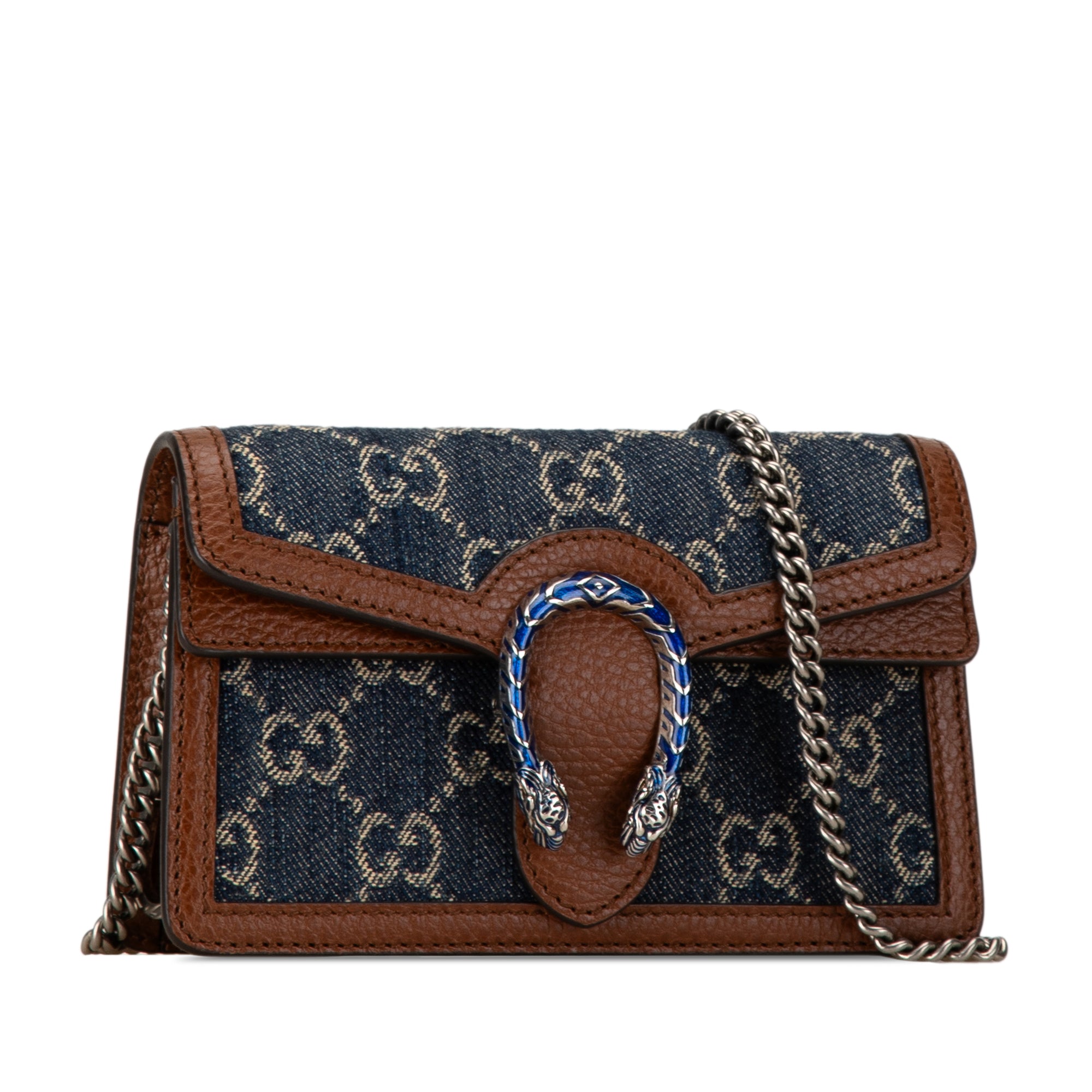 Super Mini GG Denim Dionysus Crossbody Bag