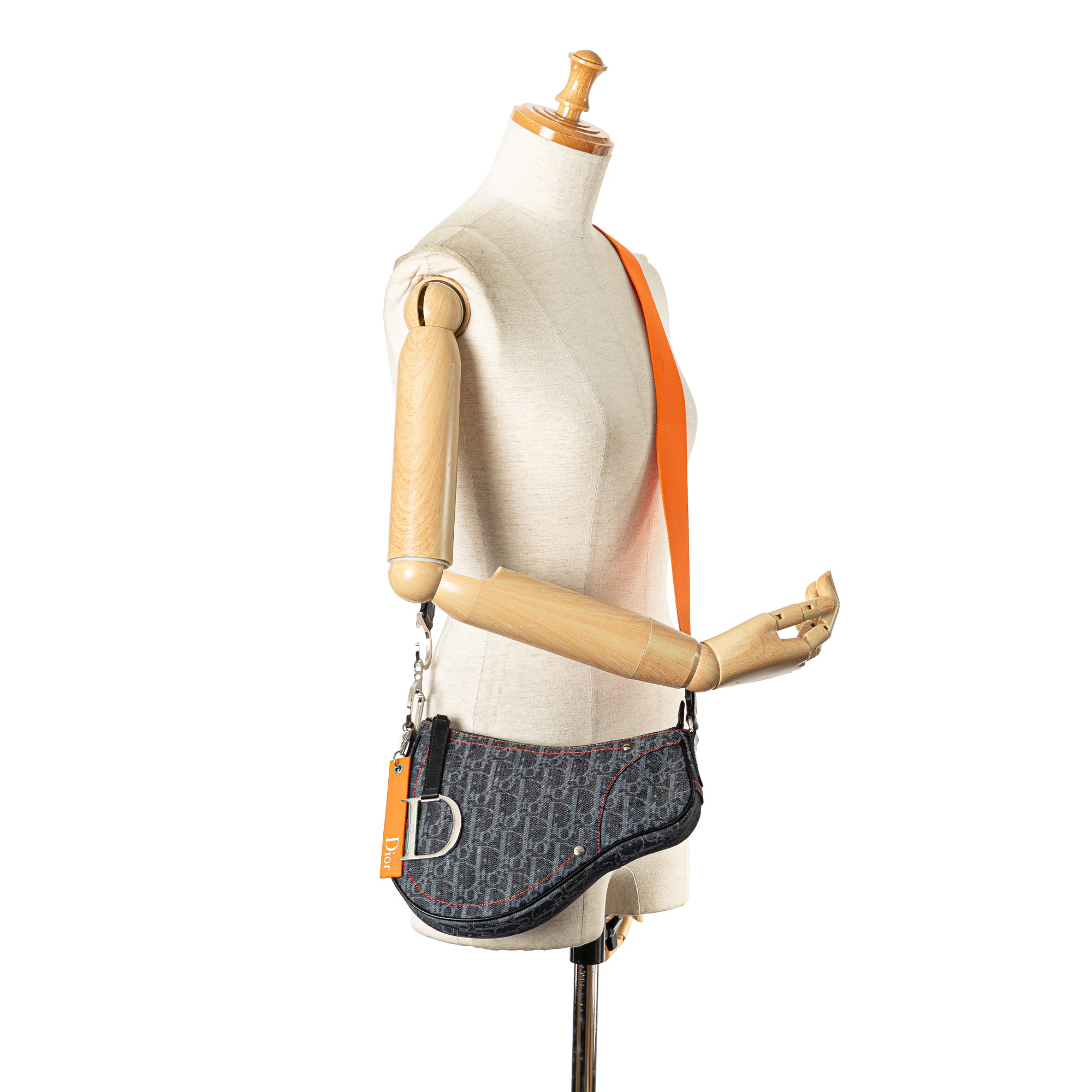 Mini Oblique Flight Denim Saddle