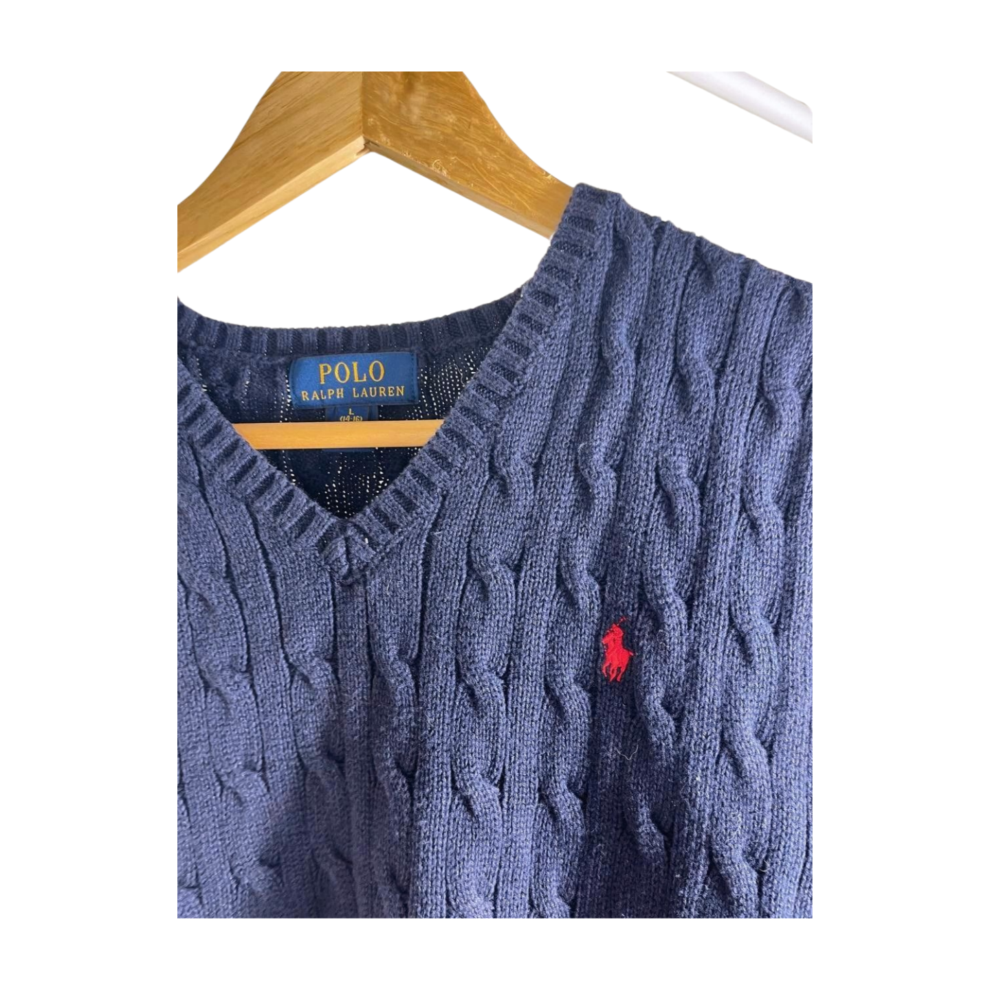 Vintage Ralph Lauren Cable Knit Sleeveless Sweater